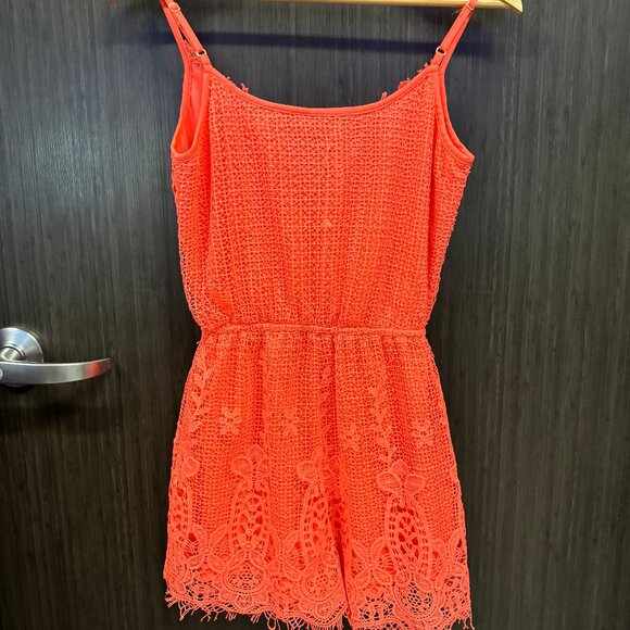 Francesca’s Alya Lacey Romper - Picture 3 of 5